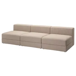 IKEA JÄTTEBO(694.850.85) Модульний диван 4,5 місний, Samsala сірий/бежевий