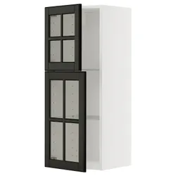 IKEA METOD(295.786.37) Sza wiello/2 gree drz, Biały/Bodbyn Black