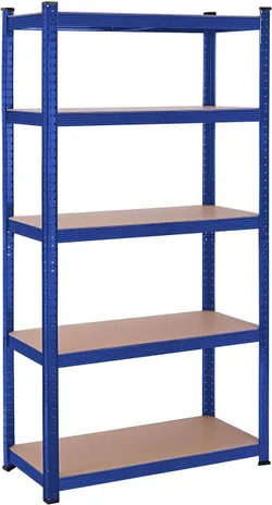 Синя полиця для зберігання 180 см