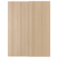 IKEA HASVIK(705.215.58) Розсувні двері, білий морений дуб