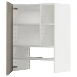 IKEA METOD(395.044.67) шафа з витяжкою та полицею/дверями, білий/Stensund бежевий