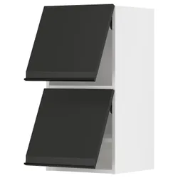 IKEA METOD(594.937.88) Горизонтальна навісна шафа з 2 дверцятами, білий/Upplöv матовий антрацит