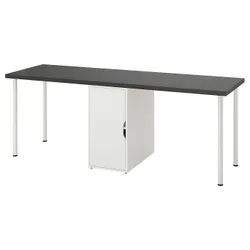 IKEA LAGKAPTEN / ALEX(796.076.75) стіл, Czarnybrąz/білий