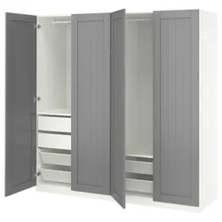 IKEA PAX / GULLABERG(095.637.31) комбінований гардероб, білий/сірий