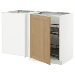 IKEA METOD(095.851.20) Кутовий шафа з висотою полиці, Білий/Форсбека Дуб
