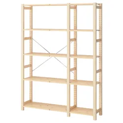 IKEA IVAR(995.906.12) 2 розділи/полиці, сосна
