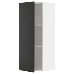 IKEA METOD(994.932.77) навісна шафа з полицями, білий/Upplöv матовий антрацит