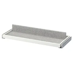 IKEA KOMPLEMENT(593.321.30) висувний лоток з вставкою для взуття, білий / світло-сірий