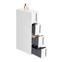 Мобільна вузька шафа 4 ящики