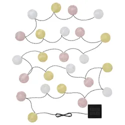 IKEA SOLVINDEN(406.151.72) Світлодіодна гірлянда, 24 лампочки, сонячна куля/жовто-рожевий