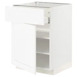 IKEA METOD / MAXIMERA(194.734.24) шафа stj szu / двер, Enköping білий / ефект білого дерева