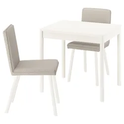 IKEA TONSTAD / TONSTAD(595.965.88) Стіл та 2 стільці, вершки/Fridtuna Light Beige Cream