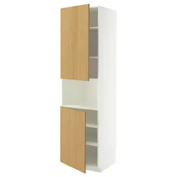 IKEA METOD(996.014.70) Sza st stop 2drz/напів, Білий/Сінарп навколо дуба