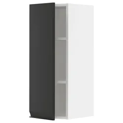 IKEA METOD(594.940.90) навісна шафа з полицями, білий/Upplöv матовий антрацит
