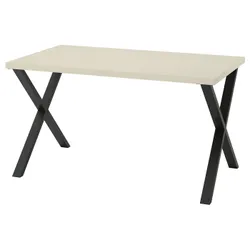 IKEA SKÅLSTA(196.082.63) стіл, Світло -сірий -форма/у формі x чорного сірого