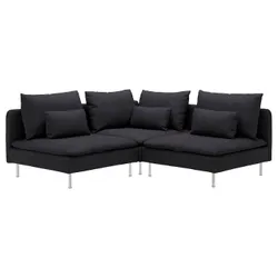 IKEA SÖDERHAMN(294.305.61) 3-місний кутовий диван, Хіларед Антрацит