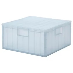 IKEA PANSARTAX(005.254.04) контейнер з кришкою, прозорий сіро-блакитний