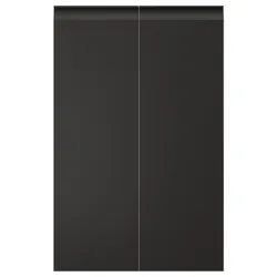 IKEA UPPLÖV(705.267.73) розсувні двері 2 шт, лівий/матовий антрацит