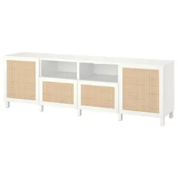 IKEA BESTÅ(894.359.47) Тумба під телевізор з дверцятами та ящиками, білий/Студсвікен/Стуббарп білий