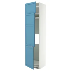IKEA METOD(296.015.91) шафи Wys Lod/ZMR/3DRZ, Biały/Lerhyttan Blue