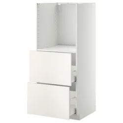 IKEA METOD / MAXIMERA (390.202.38) перша висота / 2, білий / Veddinge білий