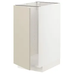 IKEA METOD(794.608.43) кабінет stj. для раковини / сорт. відходи, білий / Havstorp бежевий