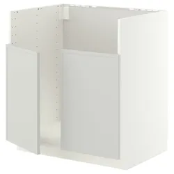 IKEA METOD(496.056.30) zl шафа під TALLSJÖN, білий/Aspudden світло-сірий