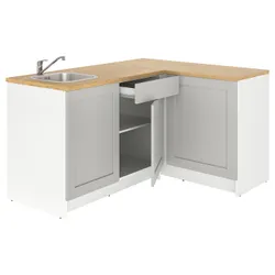 IKEA KNOXHULT(293.884.06) кутова кухня, сірий