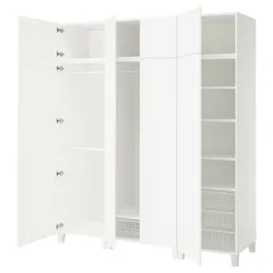 IKEA PLATSA(995.866.67) гардероб 8 дверей, Білий/Сеннідальний білий