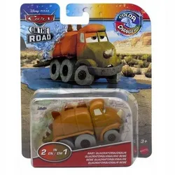 Автомобіль DISNEY CARS 1:55, що змінює колір, QUADRATORQOOSAUR HMD68