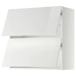 IKEA METOD(593.945.33) горизонтальна шафа 2 дверцята відкриваються сенсорні, білий/Ringhult білий