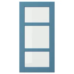 IKEA LERHYTTAN(305.950.23) скляні двері, блакитний