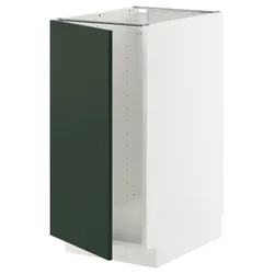 IKEA METOD(195.570.46) шафа під раковину/сортування сміття, білий/Хавсторп темно-зелений
