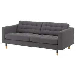 IKEA LANDSKRONA(592.703.11) 3-місний диван, Гуннаред темно-сірий / дерево