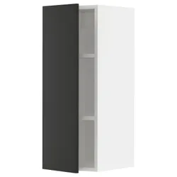 IKEA METOD(994.983.88) навісна шафа з полицями, білий/матовий антрацит Nickebo
