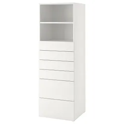 IKEA SMÅSTAD / PLATSA (193.880.39) стійка, білий білий / з 6 ящиками