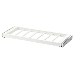 IKEA KOMPLEMENT(204.465.52) висувна вішалка для штанів, білий