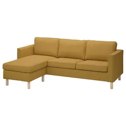 IKEA PÄRUP(395.142.87) 3-місний диван з шезлонгом, Vissle медово-коричневий