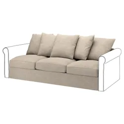 IKEA GRÖNLID(105.173.28) чохол на  3-місну секцію, Хілларед бежевий