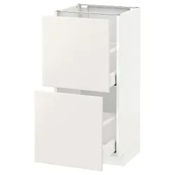 IKEA METOD / MAXIMERA(390.514.18) шафа / 2 szu /, білий / Veddinge білий