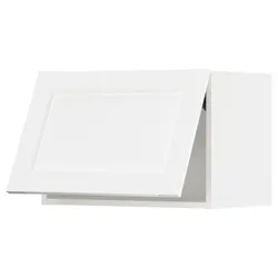 IKEA METOD(494.734.89) горизонтальна шафа з кнопкою відкриття, Enköping білий/імітація дерева білий
