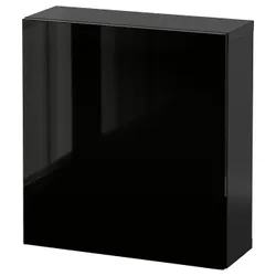IKEA BESTÅ(894.296.68) комбінування навісних шаф, чорно-коричневий / Selsviken black