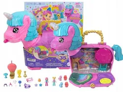 Лялька-сюрприз Полі Покет Єдиноріг, набір +4 HYD96. 35-річчя бренду