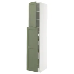 IKEA METOD / MAXIMERA(595.187.22) Sza wysie z 4su/1drz/2opło, Biały/axstad gria -green
