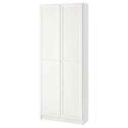 IKEA BILLY / OXBERG(593.041.27) книжкова шафа з дверцятами, білий