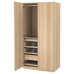 IKEA PAX / FORSAND(993.249.44) комбінований гардероб, ефект білого мореного дуба / ефект білого мореного дуба