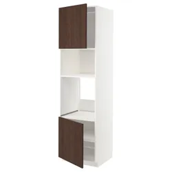 IKEA METOD(994.655.14) перший високий / мікрофон 2др / пол, білий/Сінарп коричневий