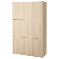 IKEA BESTÅ(990.715.07) поєднання з дверима, ефект білого мореного дуба / ефект білого мореного дуба Lappviken