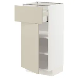 IKEA METOD / MAXIMERA(994.690.55) шафа stj szu / двер, білий / Havstorp бежевий