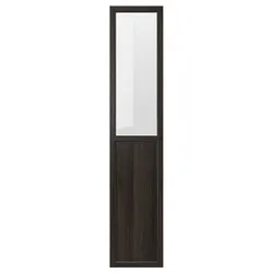 IKEA OXBERG(404.929.01) панельні/скляні двері, імітація темно-коричневого кольору дуб